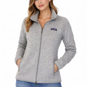 Patagonia Size Medium Women's Heather Gray Full Zip-Up Jacket